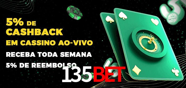 Promoções do cassino ao Vivo 135bet